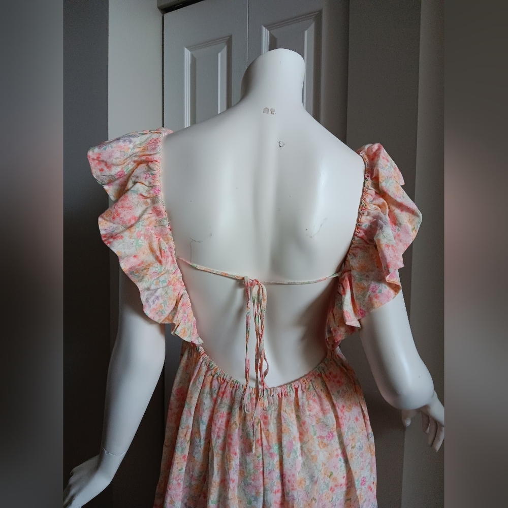 Floral Ruffle Maxi Dress - Picture 4 of 9